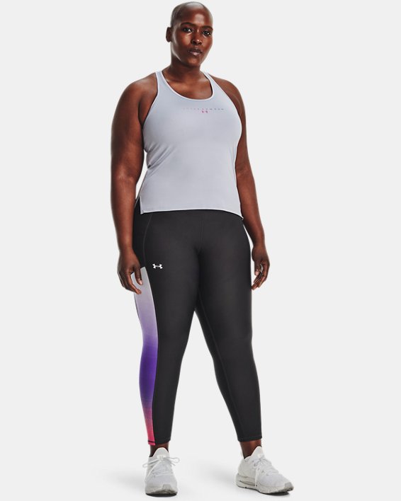 Women's HeatGear® No-Slip Waistband Ankle Leggings, Gray, pdpMainDesktop image number 3